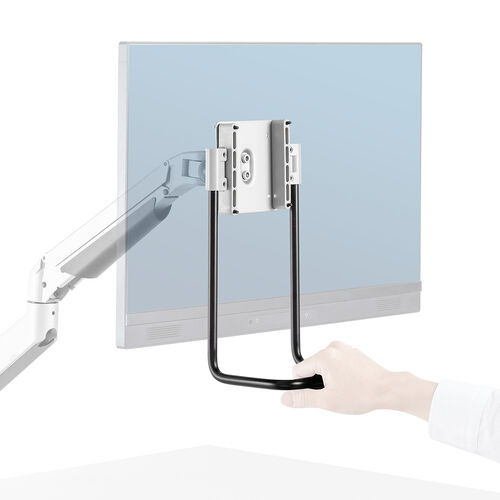 モニターアームハンドル（後付けハンドル・VESA取り付け・持ち手・VESA100×100・27インチ程度対応）