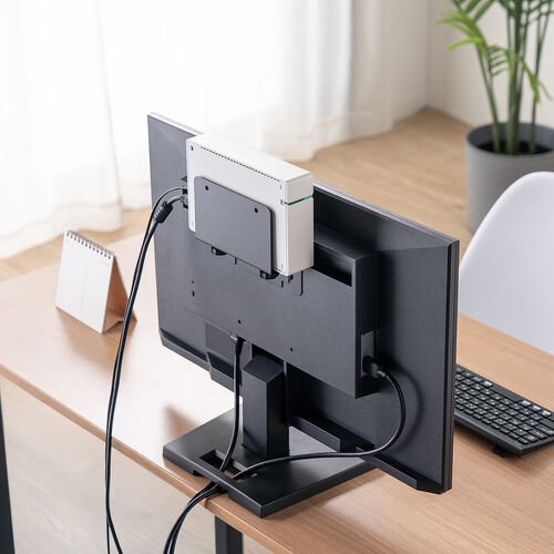 モニター裏 収納 VESA ホルダー モニターアーム対応 Nintendo Switch設置 HDDホルダー テレビ裏