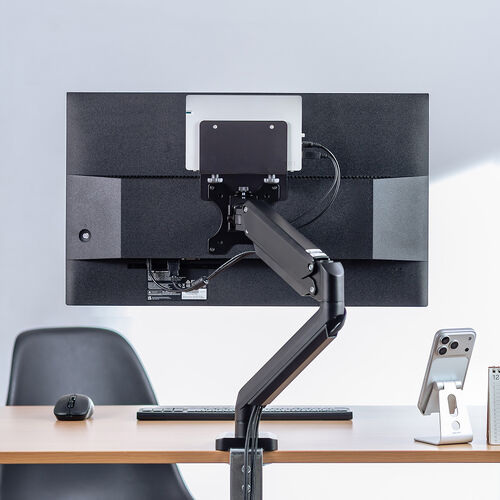 モニター裏 収納 VESA ホルダー モニターアーム対応 Nintendo Switch設置 HDDホルダー テレビ裏