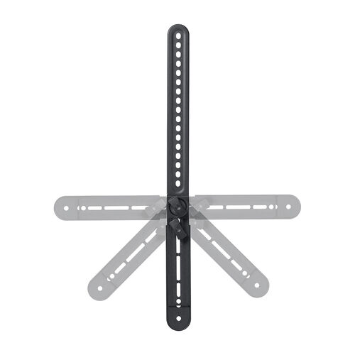 サウンドバースタンド（VESAマウント・75～600mm・スピーカースタンド・汎用・取り付け金具・耐荷重 5kg・上下対応・テレビスタンド併用可能）