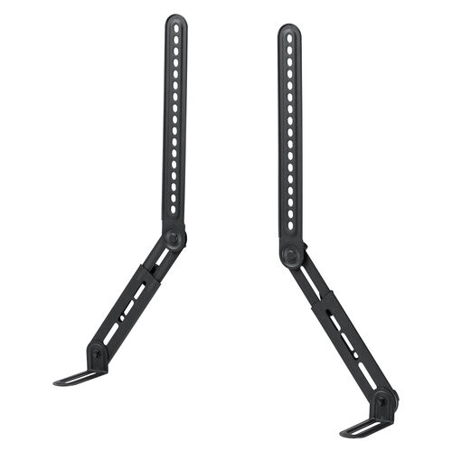 サウンドバースタンド（VESAマウント・75～600mm・スピーカースタンド・汎用・取り付け金具・耐荷重 5kg・上下対応・テレビスタンド併用可能）