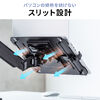 ノートパソコントレー（マウントトレイ・モニターアーム用・11.6～17.3型対応・耐荷重3kg・タブレット・液タブ・ホルダー・アーム・スチール・VESA100×100）