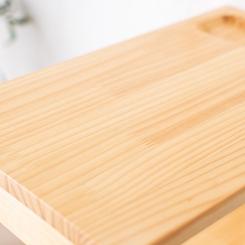 サイドデスク サイドワゴン 天然木 ラック 高さ70cm キャスター付 天板拡張