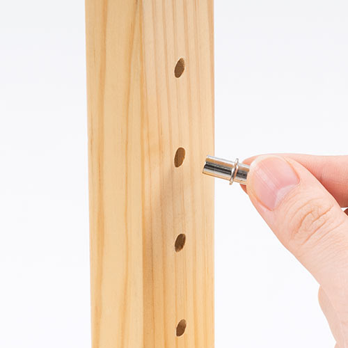 サイドデスク サイドワゴン 天然木 ラック 高さ70cm キャスター付 天板拡張