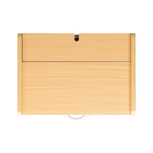 ファイルワゴン（引き出し・デスクワゴン・木製・キャスター付き・サイドデスク・プリンタ台・プリンタワゴン・A4ファイル・幅50×奥行き35×高さ64cm）