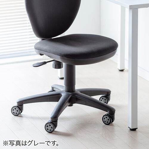 ゲーミングチェア 交換用キャスター（大型・硬質ウレタン・双輪キャスター・5個入り・ブラック）