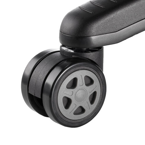 ゲーミングチェア 交換用キャスター（大型・硬質ウレタン・双輪キャスター・5個入り・グレー）