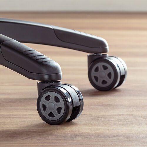 ゲーミングチェア 交換用キャスター（大型・硬質ウレタン・双輪キャスター・5個入り・グレー）