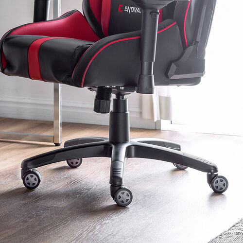 ゲーミングチェア 交換用キャスター（大型・硬質ウレタン・双輪キャスター・5個入り・グレー）