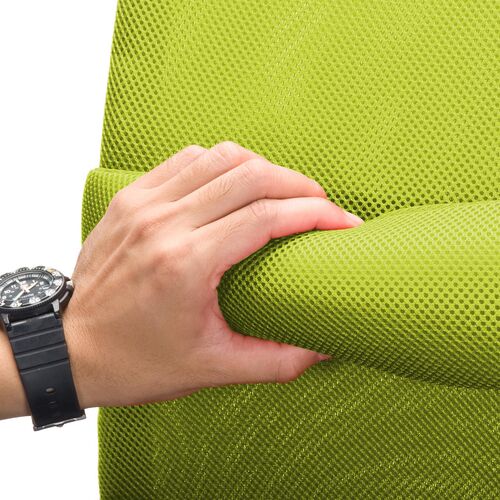 メッシュチェア(ネット・ミドル・ロッキング・肘なし・オフィス・グリーン)