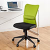 メッシュチェア(ネット・ミドル・ロッキング・肘なし・オフィス・グリーン)