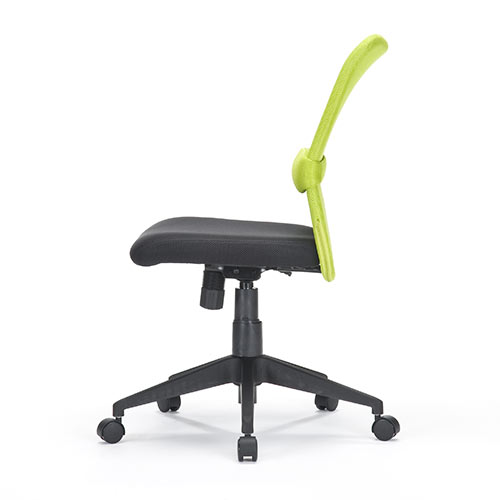 メッシュチェア(ネット・ミドル・ロッキング・肘なし・オフィス・グリーン)