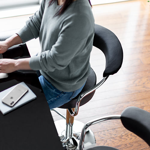 カウンターチェア（カットチェア・ブラック）