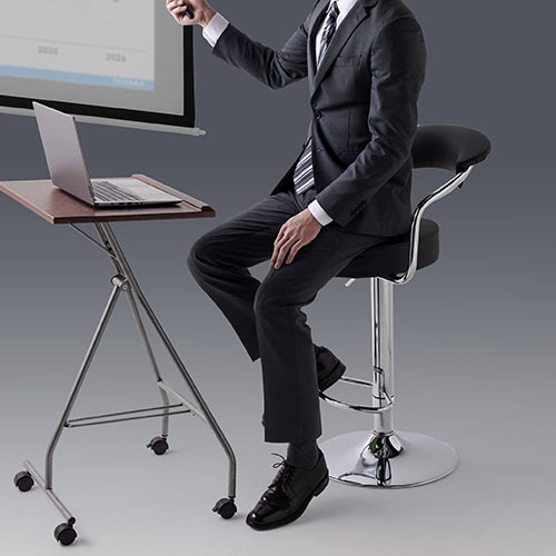 カウンターチェア（カットチェア・ブラック）