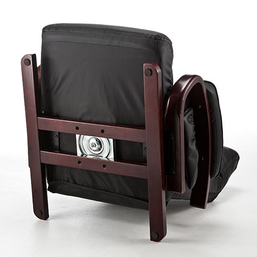 回転座椅子（リクライニング・360度回転・PUレザー・肘付き・小物収納ポケット付き）