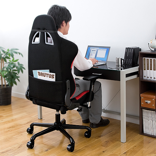 オフィスチェア(リクライニング・ロッキング・ヘッドレスト・キャスター付き)