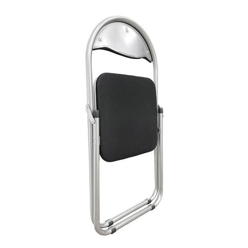 折りたたみ椅子（パイプ椅子・ベーシックタイプ・背もたれ付き・3脚セット・省スペース・メッシュ・会議用椅子・冷たくない・体育館椅子）