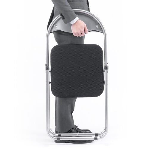 折りたたみ椅子（パイプ椅子・ベーシックタイプ・背もたれ付き・3脚セット・省スペース・メッシュ・会議用椅子・冷たくない・体育館椅子）