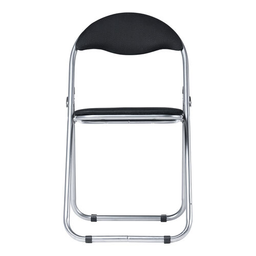 折りたたみ椅子（パイプ椅子・ベーシックタイプ・背もたれ付き・3脚セット・省スペース・メッシュ・会議用椅子・冷たくない・体育館椅子）