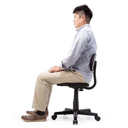 オフィスチェア ワークチェア コンパクト 小さめ 低め シンプル ブラック