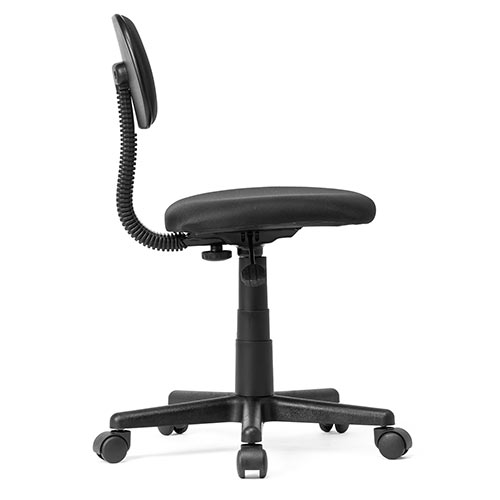 オフィスチェア ワークチェア コンパクト 小さめ 低め シンプル ブラック