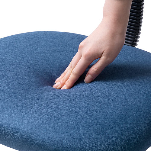 オフィスチェア ワークチェア コンパクト 小さめ 低め シンプル ブルー