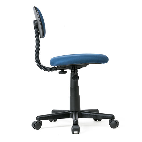 オフィスチェア ワークチェア コンパクト 小さめ 低め シンプル ブルー