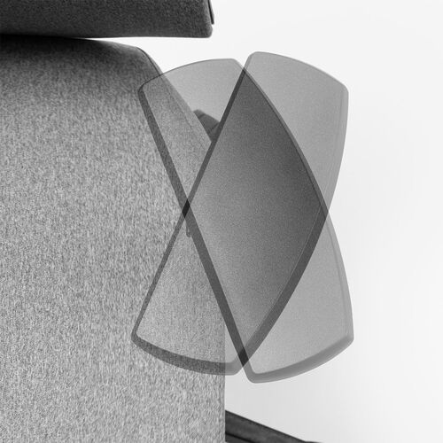 ファブリックチェア（ロッキングチェア・シンクロロッキング・前傾機能付き・ハイバック・4Dアームレスト・ヘッドレスト・ランバーサポート・ウレタンキャスター・高耐荷重）