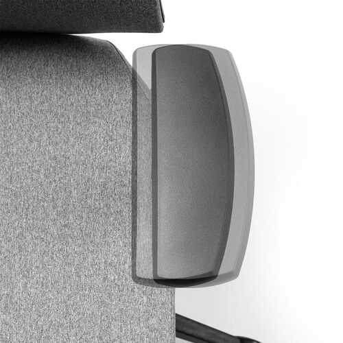 ファブリックチェア（ロッキングチェア・シンクロロッキング・前傾機能付き・ハイバック・4Dアームレスト・ヘッドレスト・ランバーサポート・ウレタンキャスター・高耐荷重）