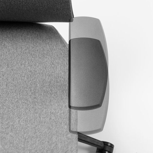 ファブリックチェア（ロッキングチェア・シンクロロッキング・前傾機能付き・ハイバック・4Dアームレスト・ヘッドレスト・ランバーサポート・ウレタンキャスター・高耐荷重）