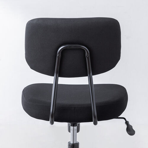 オフィスチェア（事務チェア・ワークチェア・コンパクトチェア・小型・スタイリッシュ・ロッキング機能・ブラック）