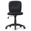 デスクチェア（シンプルオフィスチェア・ワークチェア・布張り・キャスター付き・ブラック）