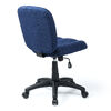 デスクチェア（シンプルオフィスチェア・ワークチェア・布張り・キャスター付き・ネイビー）