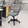 デスクチェア（防汚・防傷・シンプルオフィスチェア・ワークチェア・布張り・キャスター付き・グレー）