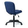 デスクチェア（防汚・防傷・シンプルオフィスチェア・ワークチェア・布張り・キャスター付き・ネイビー）