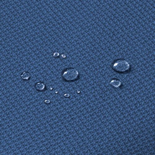 デスクチェア（防汚・防傷・シンプルオフィスチェア・ワークチェア・布張り・キャスター付き・ネイビー）