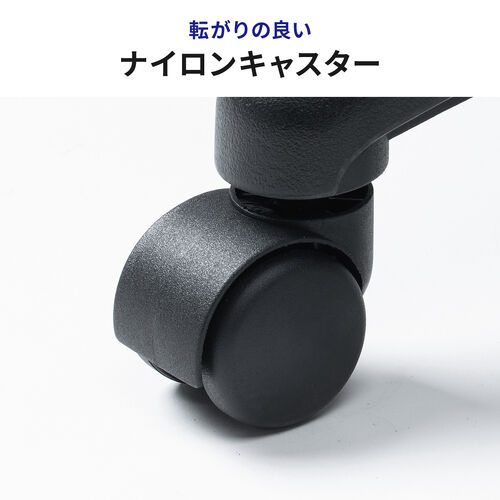 デスクチェア（防汚・防傷・シンプルオフィスチェア・ワークチェア・布張り・キャスター付き・ネイビー）