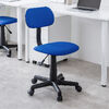 オフィスチェア（シンプルチェア・ガス圧昇降・布張り・キャスター付・ブルー）