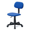 オフィスチェア（シンプルチェア・ガス圧昇降・布張り・キャスター付・ブルー）