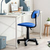 オフィスチェア（シンプルチェア・ガス圧昇降・布張り・キャスター付・ブルー）