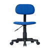 オフィスチェア（シンプルチェア・ガス圧昇降・布張り・キャスター付・ブルー）