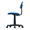 オフィスチェア（シンプルチェア・ガス圧昇降・布張り・キャスター付・ブルー）