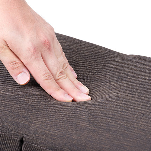 収納スツール（チェア・椅子・収納ボックス・折りたたみ・座面取り外し可能・オットマン・持ち手付き・耐荷重60kg・ブラウン）