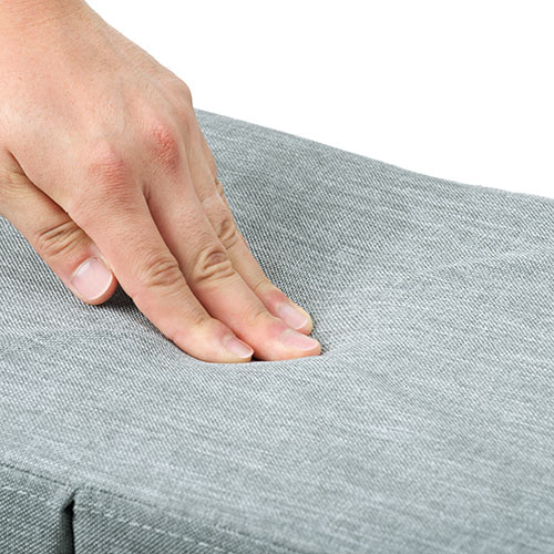 収納スツール（チェア・椅子・収納ボックス・折りたたみ・座面取り外し可能・オットマン・取っ手付き・耐荷重60kg・グレー）