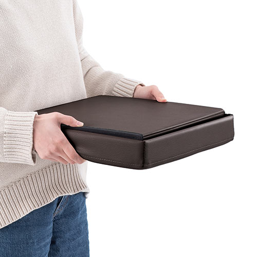 収納スツール（チェア・椅子・収納ボックス・ボックススツール・折りたたみ・オットマン・ソフトレザー・W380×D380×H380・耐荷重100kg・ブラウン）