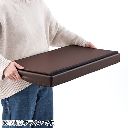 収納スツール（チェア・椅子・収納ボックス・ボックススツール・折りたたみ・オットマン・ソフトレザー・W760×D380×H380・耐荷重200kg・ブラック）