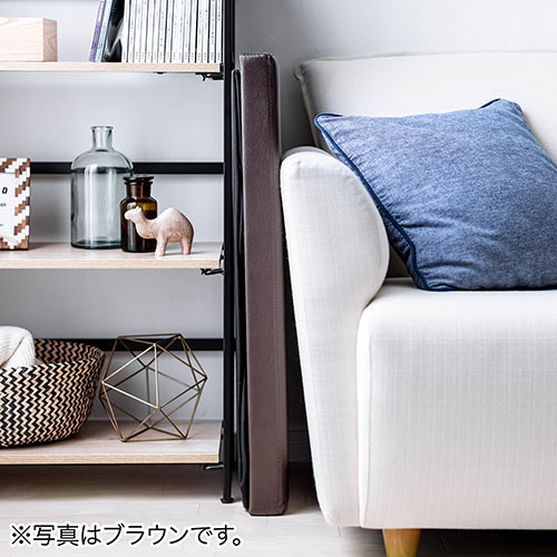 収納スツール（チェア・椅子・収納ボックス・ボックススツール・折りたたみ・オットマン・ソフトレザー・W760×D380×H380・耐荷重200kg・グレージュ）