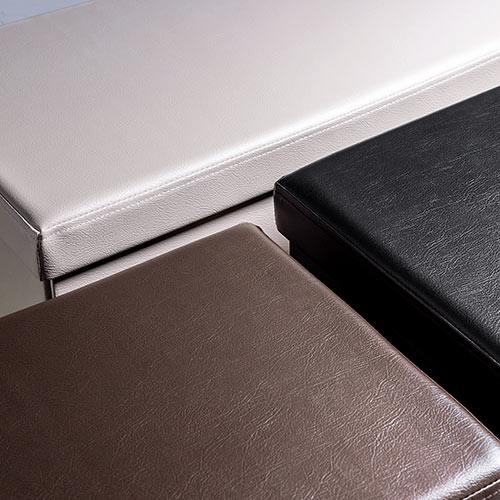 収納スツール（チェア・椅子・収納ボックス・ボックススツール・折りたたみ・オットマン・ソフトレザー・W760×D380×H380・耐荷重200kg・グレージュ）