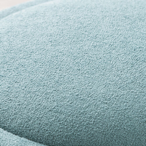 収納スツール（オットマン・収納付き・2段収納・丸型・コンパクト玄関椅子・子供部屋椅子・インテリア・チェア・収納ボックススツール・ラウンド型スツール・フタ付き・ブルー）