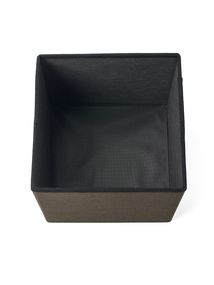 収納スツール（椅子・収納ボックス・折りたたみ・座面取り外し可能・オットマン・耐荷重100kg・ダークブラウン）